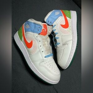 Air Jordan 1 Mid SE 2022 "Stitch" Size 7Y GS DX2462-100